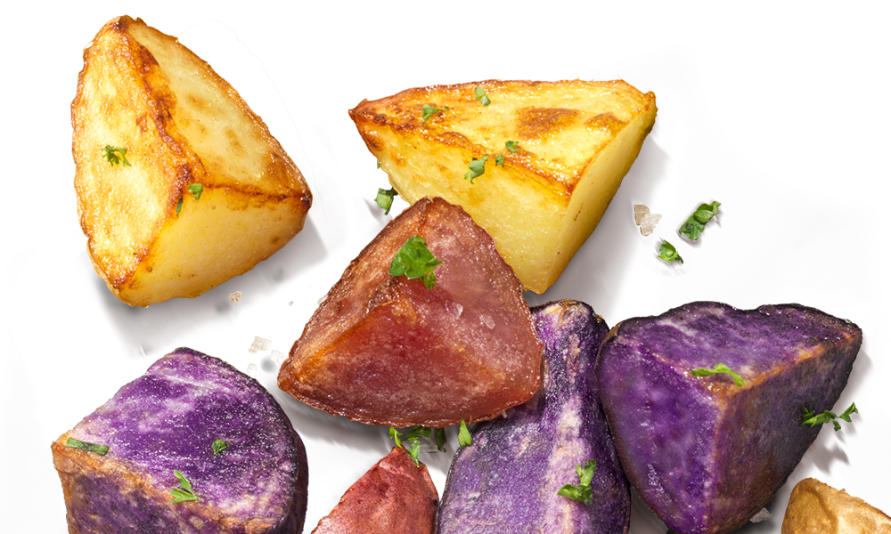 Colour Mix - Add some bright and wonderful coloured potatoes to your meal! - LovingPotatoes.com